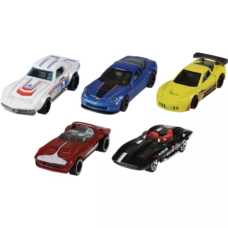 Hot Wheels 5 automobilių rinkinys, 1:64 skalė, įvairių spalvų
