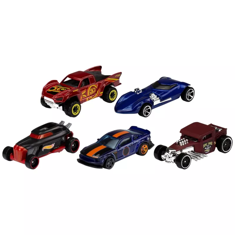 Hot Wheels 5 automobilių rinkinys, 1:64 skalė, įvairių spalvų