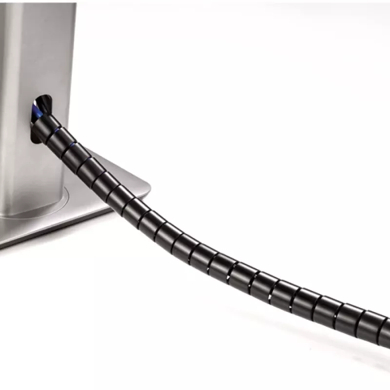 Fellowes CableZip juodas – kabelių mova, skirta darbastaliui, juoda