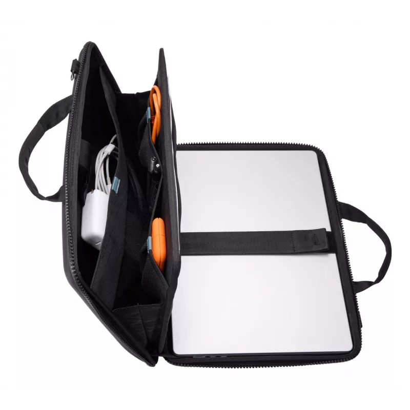 Nešiojamojo kompiuterio dėklas Thule Gauntlet 16, 16 colių MacBook, juodas, sustiprintas, su užtrauktuku