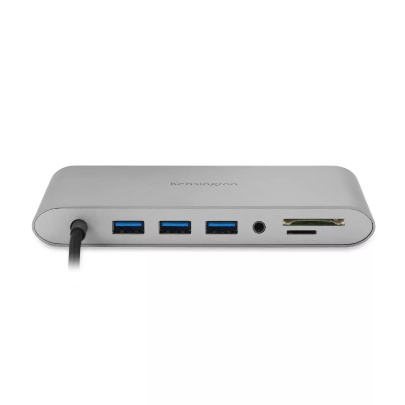 Kensington UH1440P USB-C 5Gbps dvigubas vaizdo belaidis mobilus dokas – 85W galios perdavimas – DP/HDMI/VGA