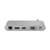 Kensington UH1440P USB-C 5Gbps dvigubas vaizdo belaidis mobilus dokas – 85W galios perdavimas – DP/HDMI/VGA