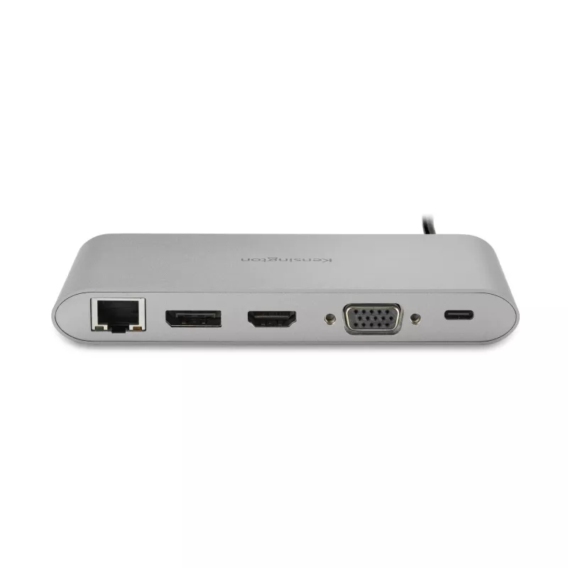 Kensington UH1440P USB-C 5Gbps dvigubas vaizdo belaidis mobilus dokas – 85W galios perdavimas – DP/HDMI/VGA