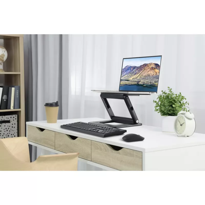 Kensington SmartFit EQ reguliuojamas kelių kampų nešiojamojo kompiuterio stovas, juodas, plastikinis, 33–40,6 cm (13–16 col.), 3 kg