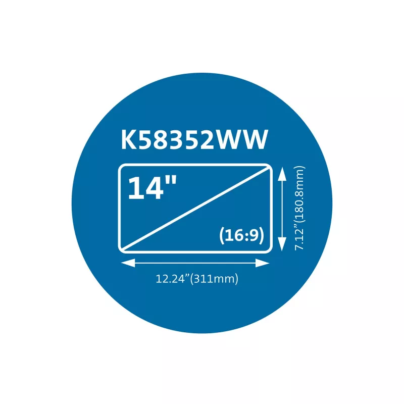 Kensington MagPro magnetinis privatumo ekrano filtras nešiojamam kompiuteriui 14 colių (16:9)