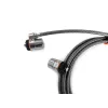 Kensington MicroSaver® raktinė dviguba nešiojamojo kompiuterio spyna, 2,2 m, apvalus raktas, plienas