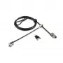 Kensington Slim NanoSaver 2.0 Dual Headed Lock, raktinis, anglinis plienas, sidabrinė, juoda