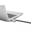 Kensington Slim NanoSaver 2.0 Dual Headed Lock, raktinis, anglinis plienas, sidabrinė, juoda