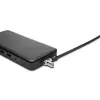 Kensington Slim NanoSaver 2.0 Dual Headed Lock, raktinis, anglinis plienas, sidabrinė, juoda
