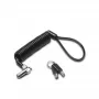 Kensington NANO PORTABLE KEYED LOCK KD, 2,3 m, raktinis, juodas