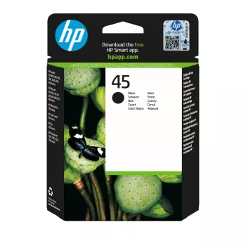 Original HP 45 didelės talpos juodi rašalo kasetė
