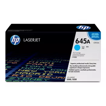 HP 645A žalsvai mėlyna originali LaserJet kasetė, 12000 puslapių, žalsvai mėlyna, 1 vnt.