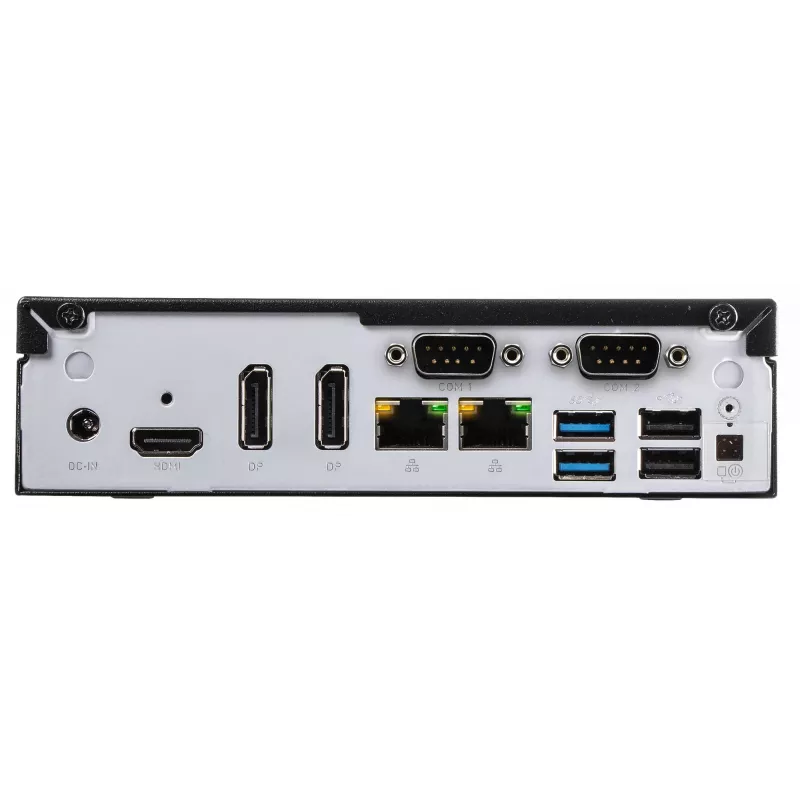 Shuttle Slim PC DH610, LGA1700, 1x HDMI, 2x DP, 1x 2,5 colio, 2x M.2, 2x LAN (Intel 1G + 2,5G), 2x COM, 24/7 darbui, su VESA laikikliu