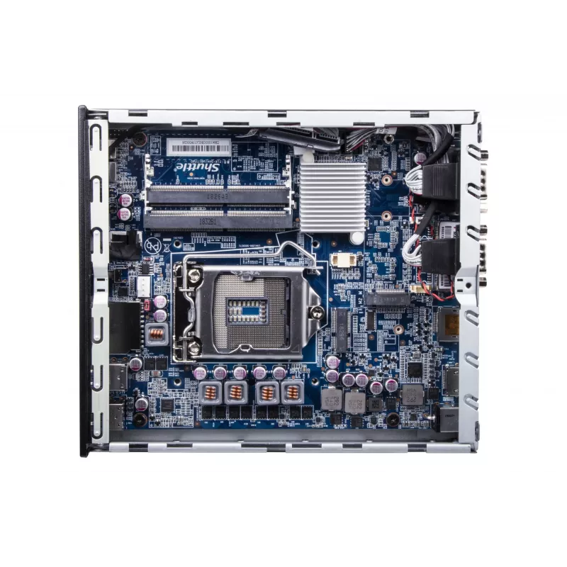 Shuttle Slim PC DH610, LGA1700, 1x HDMI, 2x DP, 1x 2,5 colio, 2x M.2, 2x LAN (Intel 1G + 2,5G), 2x COM, 24/7 darbui, su VESA laikikliu