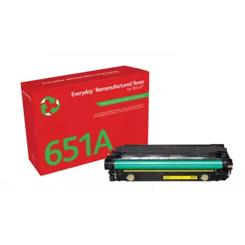 „Everyday™“ perdirbtas geltonas toneras „Xerox“, suderinamas su HP 651A 650A 307A (CE342A/CE272A/CE742A), standartinės talpos