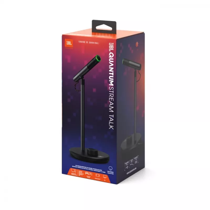 JBL Quantum Stream Talk mikrofonas juodas