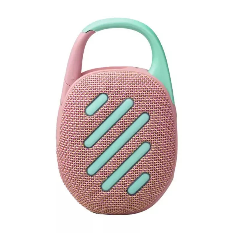 JBL Clip 5 nešiojamas Bluetooth garsiakalbis, rožinis