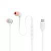 JBL Tune 310C ausinės su laidas, į ausis, skambučiams/muzikai, USB Type-C, baltos