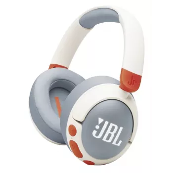 Ausinės JBL Junior 470NC belaidės, triukšmo slopinimas, Bluetooth, šviesiai pilka, balta