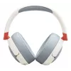 Ausinės JBL Junior 470NC belaidės, triukšmo slopinimas, Bluetooth, šviesiai pilka, balta