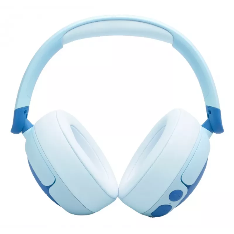 Ausinės JBL Junior 470NC belaidės, ant ausų, su triukšmo slopinimu, USB Type-C, Bluetooth, mėlyna
