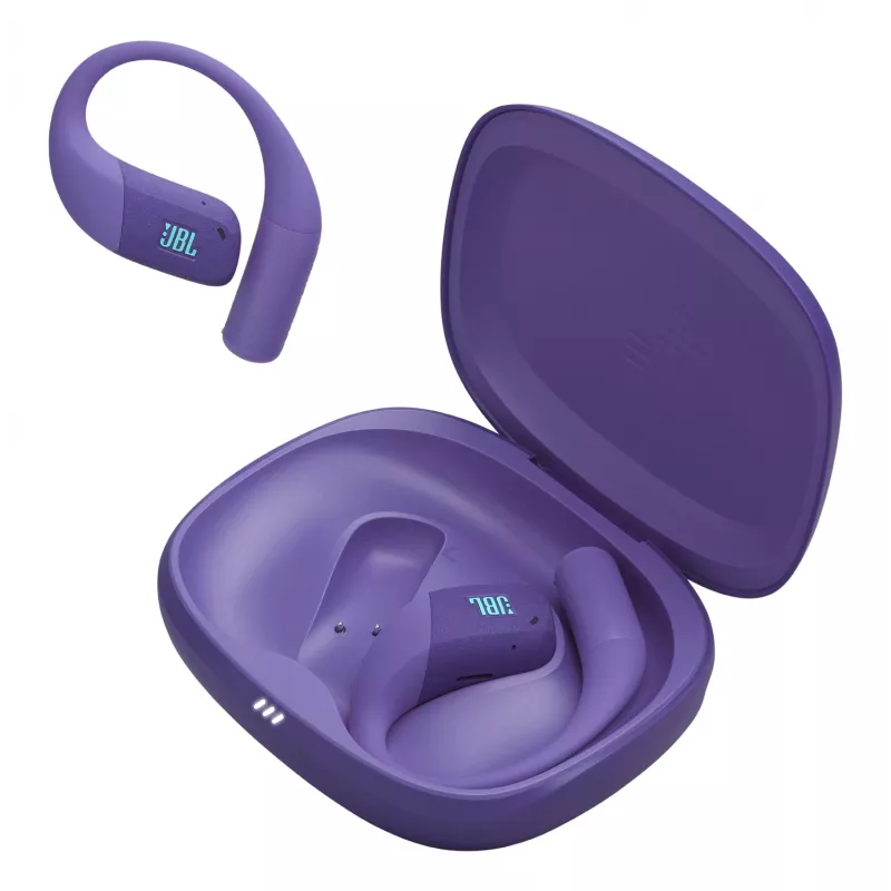 Ausinės JBL Endurance Zone Wireless Open-ear Sports Bluetooth — Violetinė, 20–20000 Hz, 89.6 g