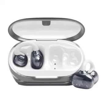 Ausinės JBL Soundgear Clips, belaidės TWS, atviro tipo, kabinamos, baltos