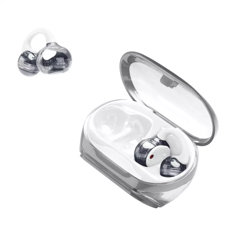 Ausinės JBL Soundgear Clips, belaidės TWS, atviro tipo, kabinamos, baltos