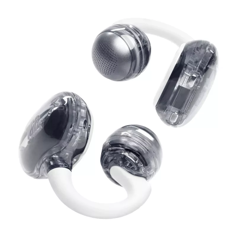 Ausinės JBL Soundgear Clips, belaidės TWS, atviro tipo, kabinamos, baltos