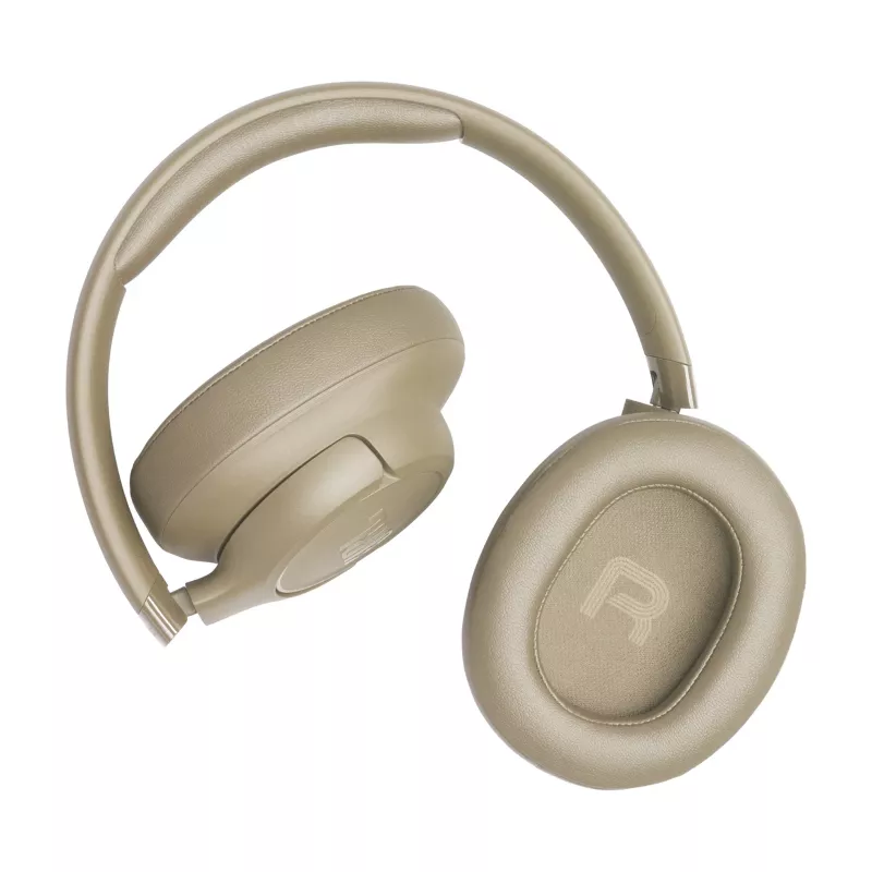 Ausinės JBL Tune 730BT belaidės Bluetooth supra-aural, 20–20000 Hz, 218,2 g, smėlio spalvos