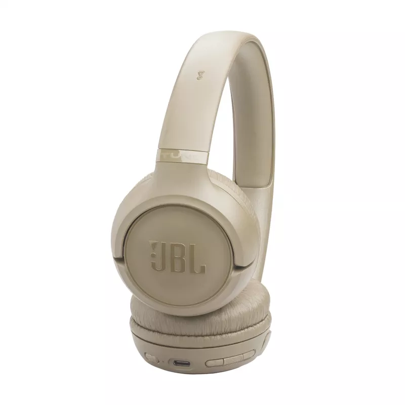 JBL Tune 530BT Belaidės ausinės ant galvos, Bluetooth 6.0, USB Type-C, smėlio spalvos