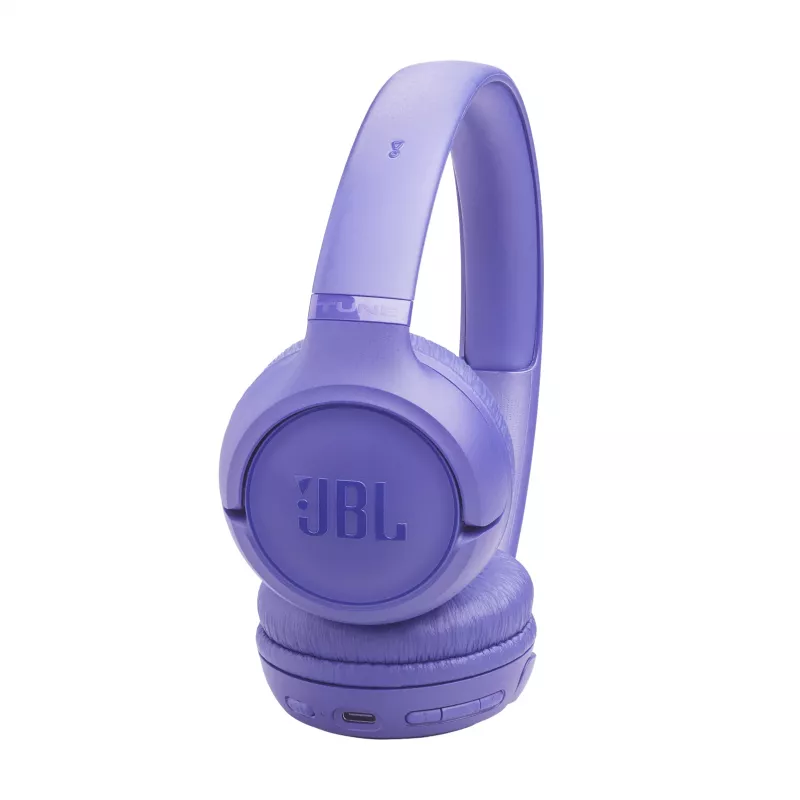 Ausinės JBL Tune 530BT belaidės Bluetooth 6.0 viršutinės ausinės, 20–20000 Hz, 151 g, violetinės