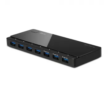 TP-Link UH700 USB 3.2 Gen 1 (3.1 Gen 1) 7 prievadų USB mazgas, Micro-B, 5000 Mbit/s, juoda