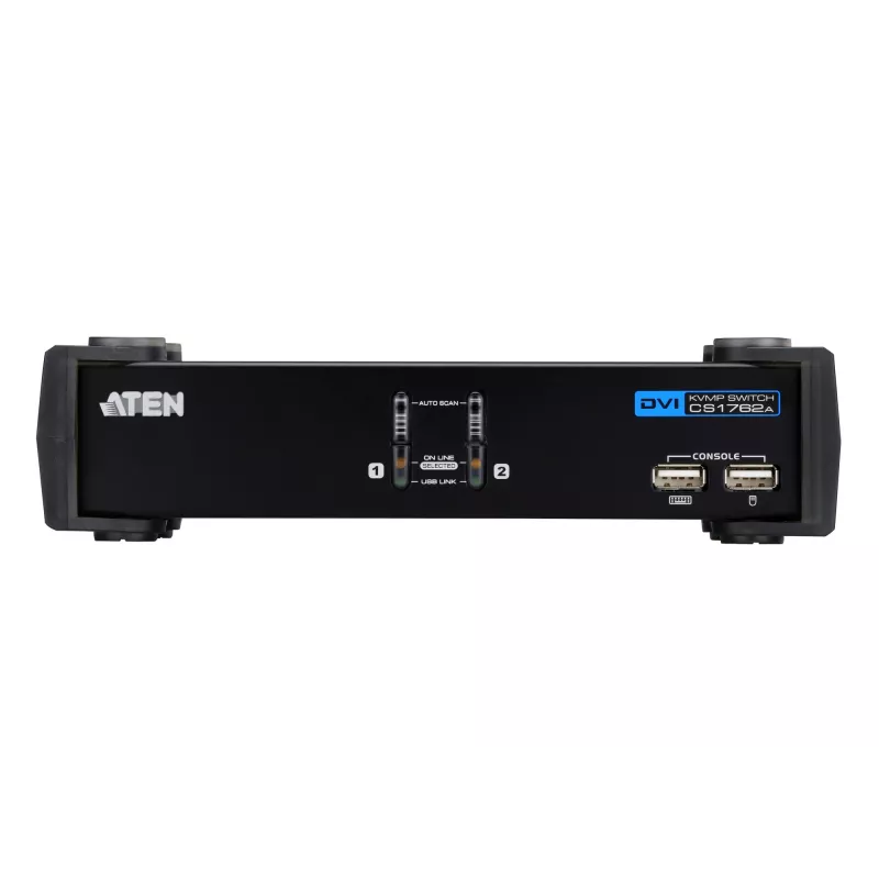 ATEN CS1762A USB 2.0 DVI KVM jungiklis, juodas
