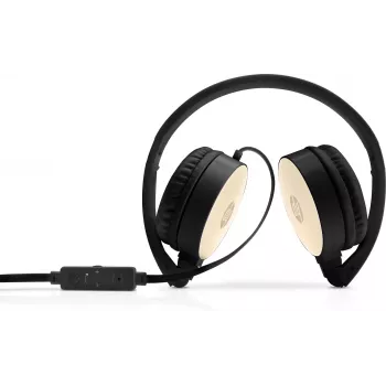 HP Stereo Headset H2800 (Juoda su šilkiniu auksu), Laidinis, Skambučiai/Muzika, 125 g, Ausinės, Juoda, Auksinė