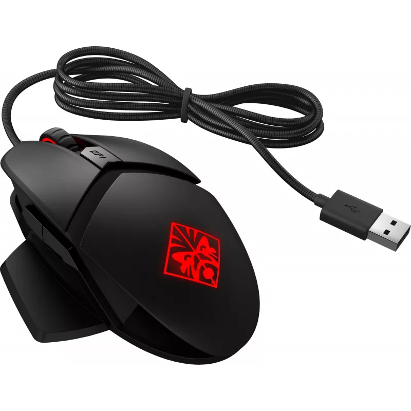 HP OMEN Reactor pelė, dešinė ranka, optinė, USB-A, 16000 DPI, 0.2 ms, juoda
