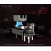 HP OMEN Reactor pelė, dešinė ranka, optinė, USB-A, 16000 DPI, 0.2 ms, juoda