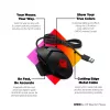 HP OMEN Reactor pelė, dešinė ranka, optinė, USB-A, 16000 DPI, 0.2 ms, juoda