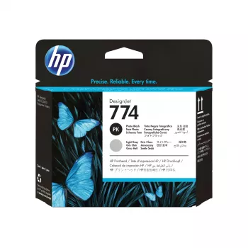 Spausdinimo galvutė HP 774 DesignJet – Photo Black / Light Gray, pigmentiniai rašalai, vienetinis paketas