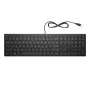 HP Pavilion Wired Keyboard 300, pilno dydžio (100%), laidinė, USB, mechaninė, juoda
