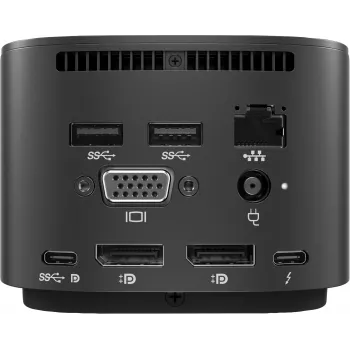 HP Thunderbolt Dock G2 su kombinuotu kabeliu, laidinis, Thunderbolt, juodas, Kensington, Kinija, HP