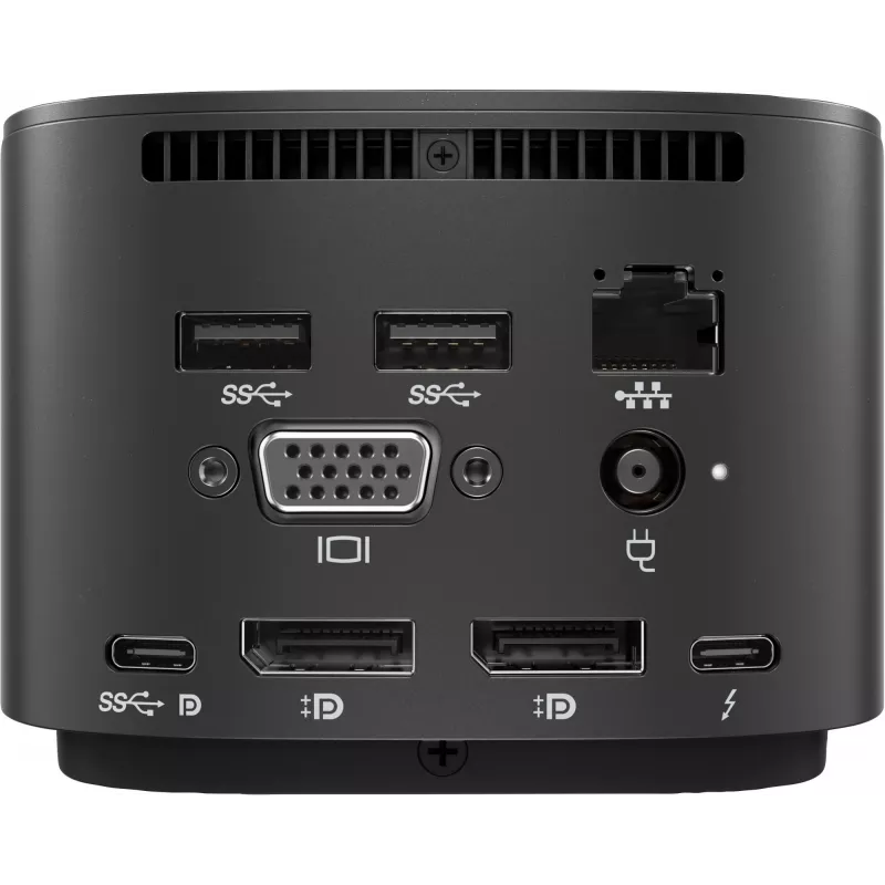 HP Thunderbolt Dock G2 su kombinuotu kabeliu, laidinis, Thunderbolt, juodas, Kensington, Kinija, HP