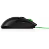 HP Pavilion Gaming Mouse 300, ambidekstrinė, optinė, USB-A, 5000 DPI, juoda, žalia