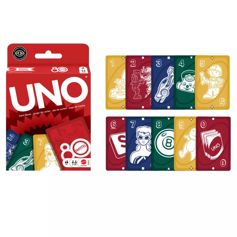 Kortų žaidimas UNO Mattel 80th Ruby Red