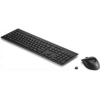 HP Wireless Rechargeable 950MK belaidė klaviatūra ir pelė, pilno dydžio, mechaninė