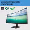 HP P34hc G4 WQHD USB-C lenktas monitorius, 86,4 cm (34 col.), 3440 x 1440 pikselių, Wide Quad HD, LCD, 5 ms, juodas