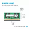 HP 286H5AA atminties modulis 4 GB 1 x 4 GB DDR4 260 kontaktų SO-DIMM