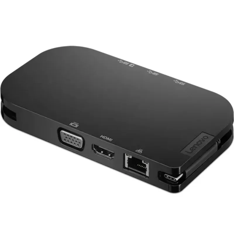Lenovo 4X91H02421 USB-C stotelė 5000 Mbit/s, juoda