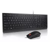 Lenovo Essential WR KBMS GB A1 Belaidis klaviatūros ir pelės rinkinys, laidinis, USB, UK anglų, juoda