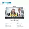 HP E27m G4 QHD USB-C konferencinis monitorius, 68,6 cm (27 colių), 2560 x 1440 pikselių, Quad HD, LCD, 5 ms, juoda, sidabrinė